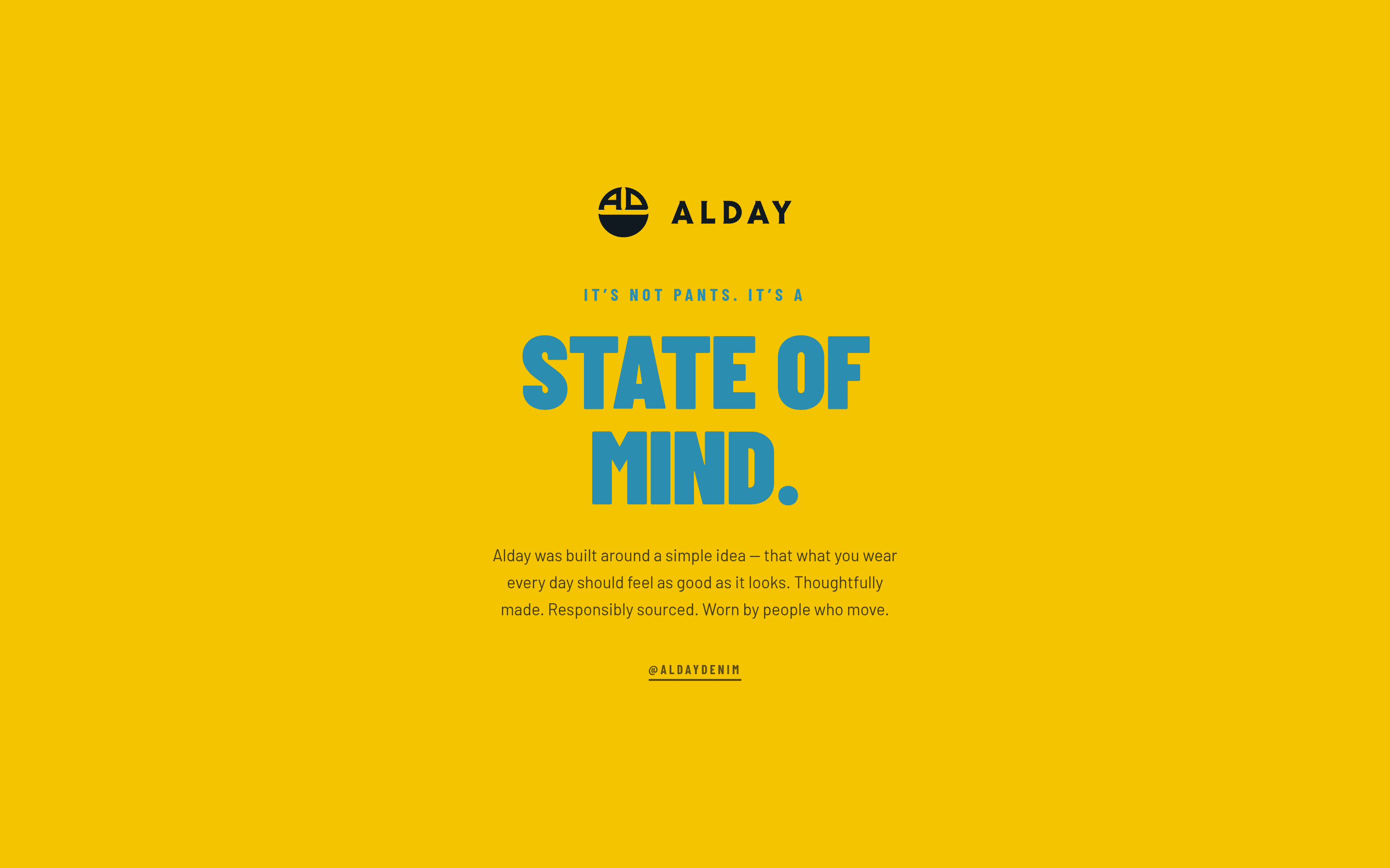 Alday dtc landing page screenshot