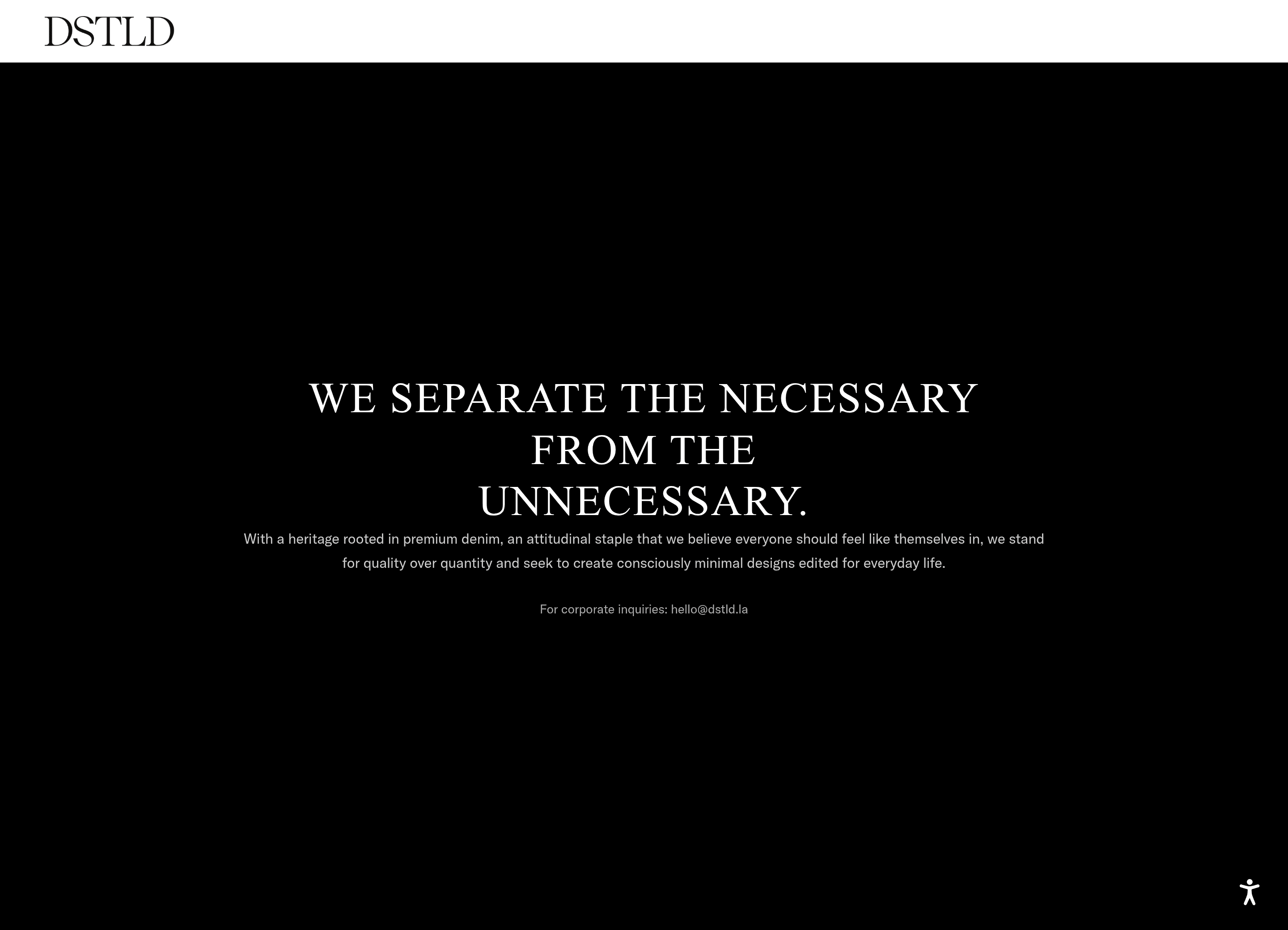 Dstld dtc landing page screenshot