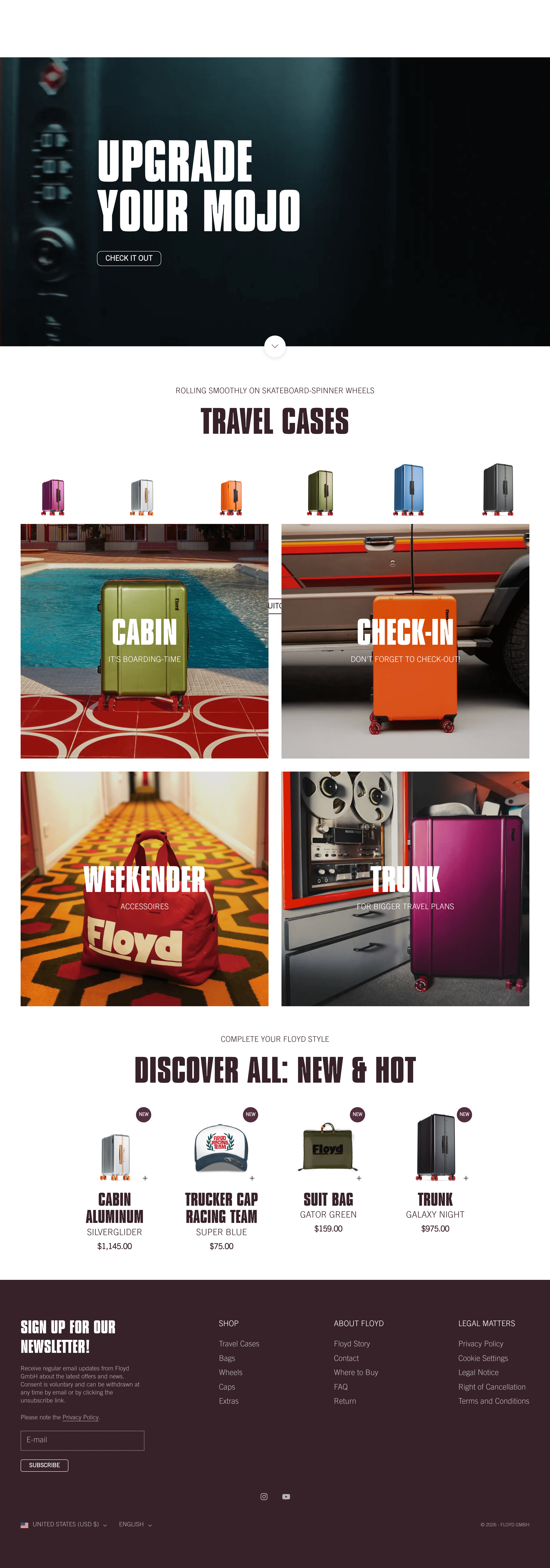 Floyd One dtc landing page screenshot