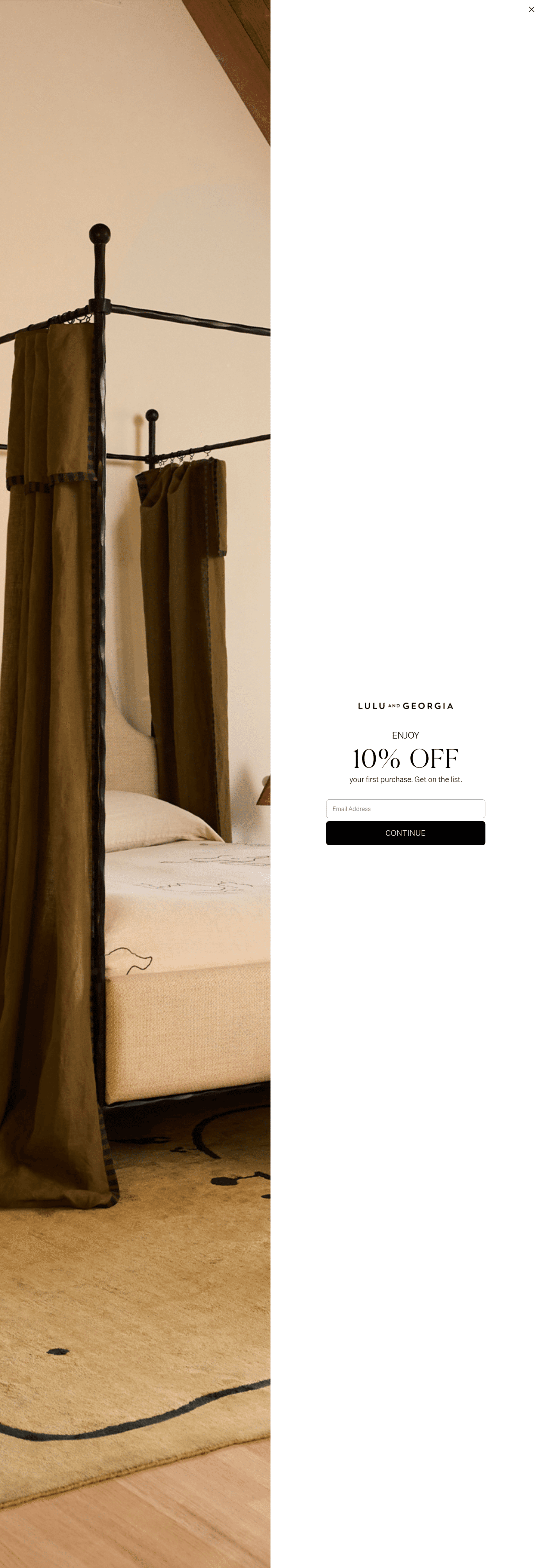 Lulu and Georgia dtc landing page screenshot