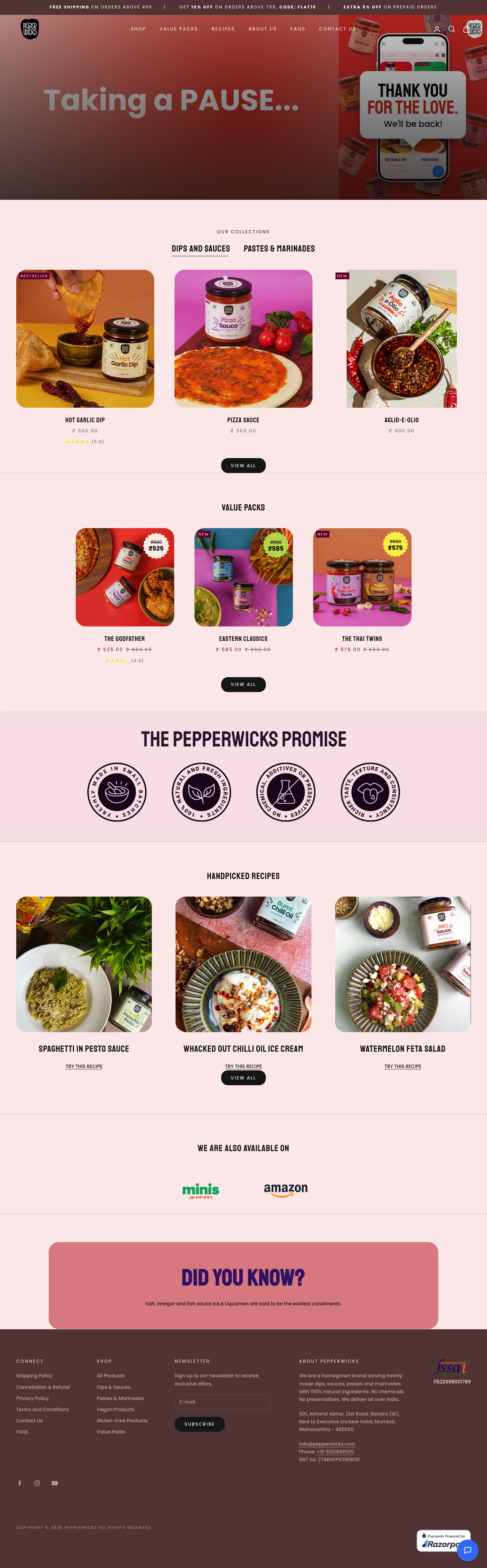 Pepperwicks dtc landing page screenshot