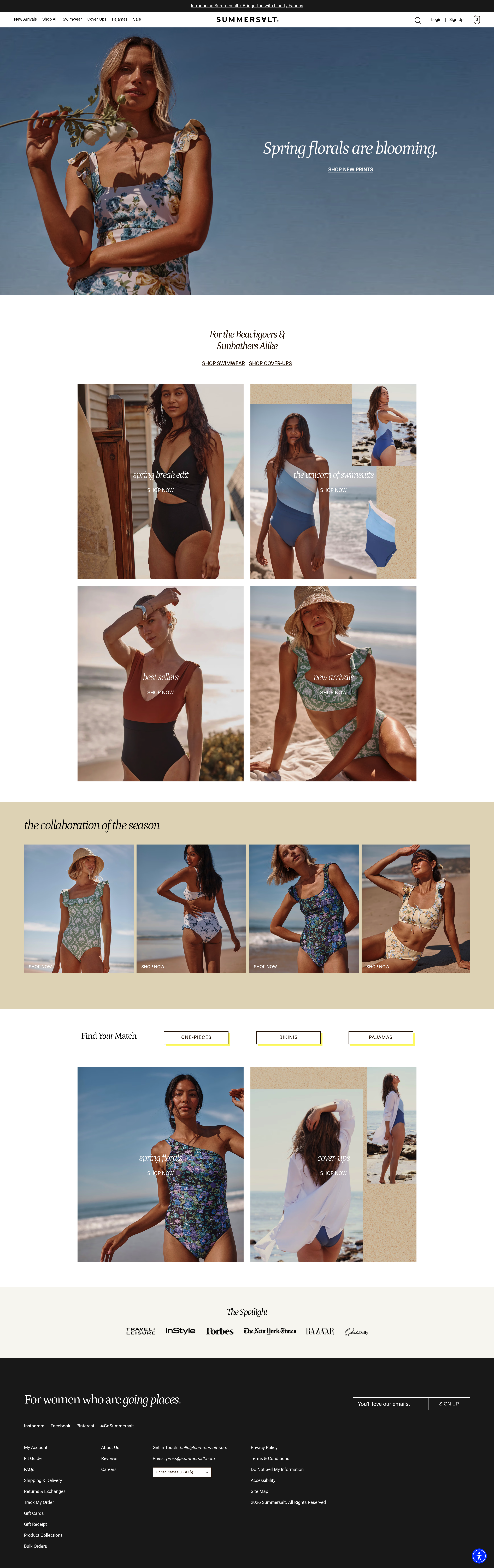 Summersalt dtc landing page screenshot