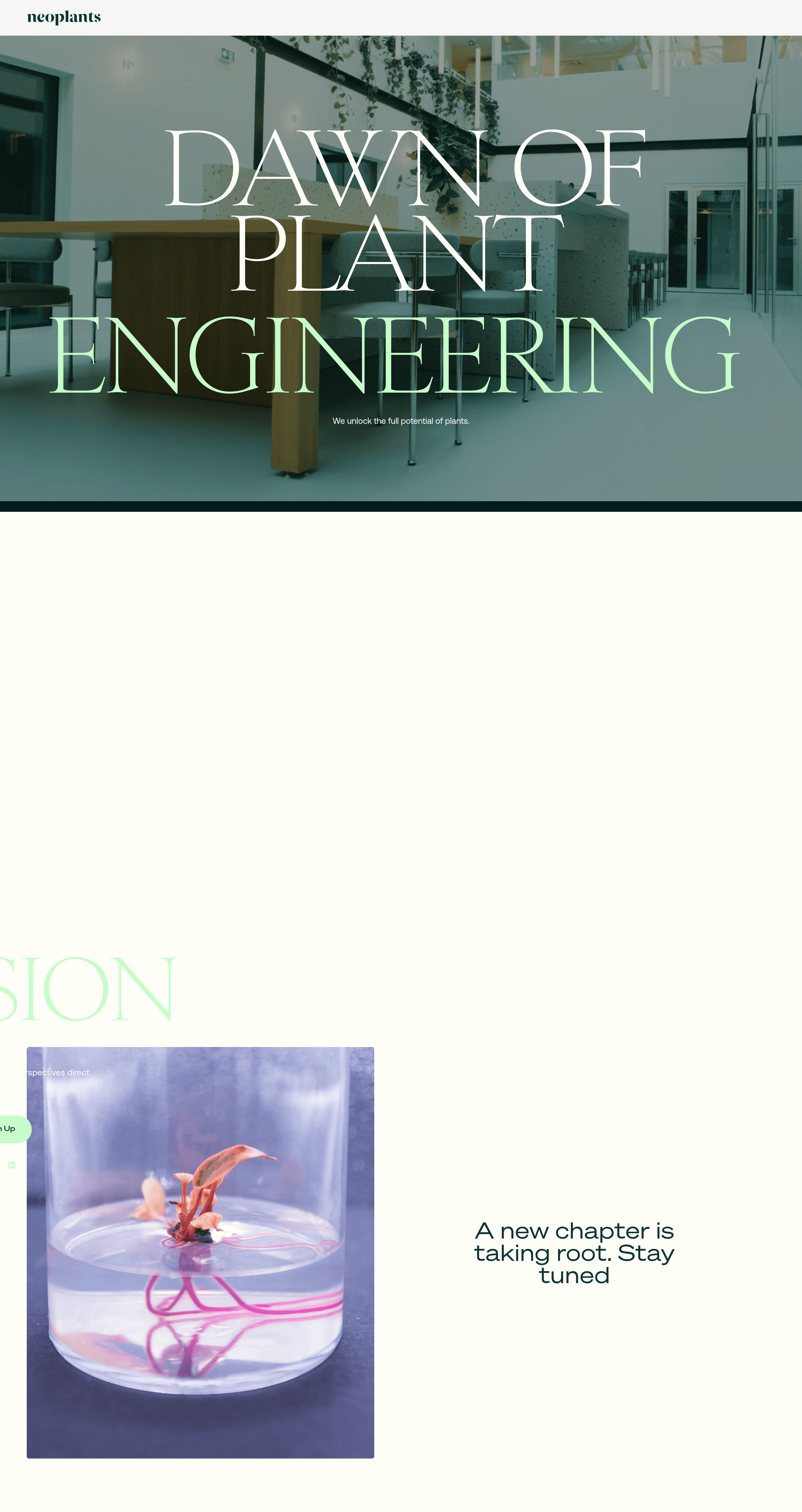Neoplants dtc landing page screenshot